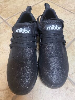 Snibbs Spacecloud 2.0 Raining Diamonds Black Sparkle Work Shoe M10 W11.5